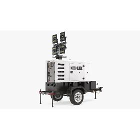 3D Kohler Mobile Generator with Lighting Mast Rigged model